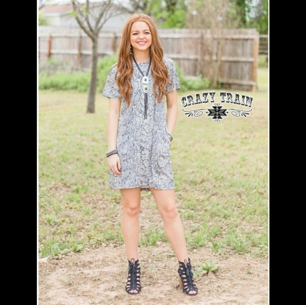 🌵Crazy Train☀️ Python Pocket Dress